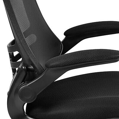 Alt View 8. Flash Furniture - Flash Furniture Kelista Ergonomic Mesh Swivel Mid-Back Task Office Chairs, Black (5BLX5MBK) - Black.