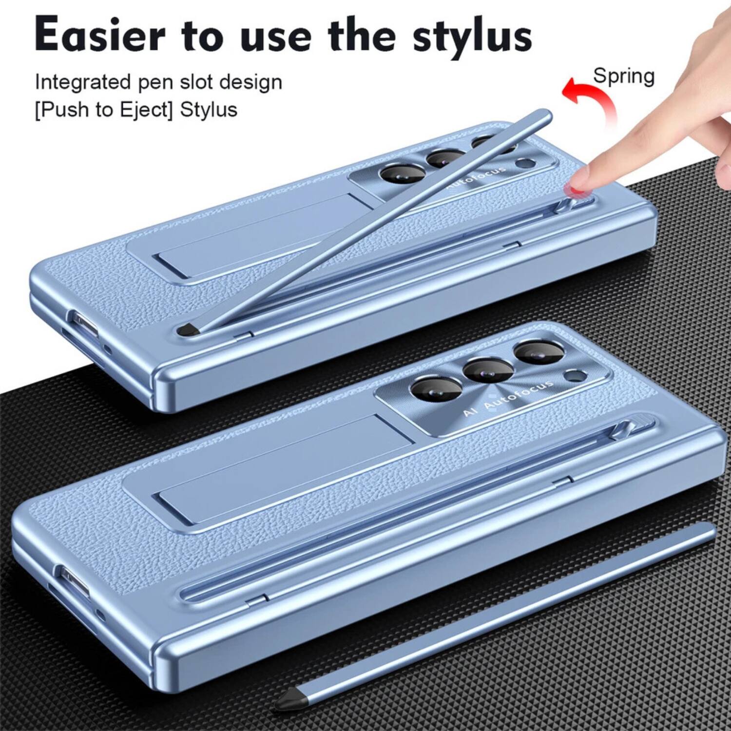 Easier to use the stylus

Integrated pen slot design
[Push to Eject] Stylus

Spring

AI Autofocus