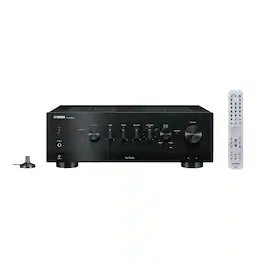 Yamaha - Bluetooth 240-Watt-Continuous-Power 2.0-Channel Network Stereo Receiver with Remote, R-N1000A - Black