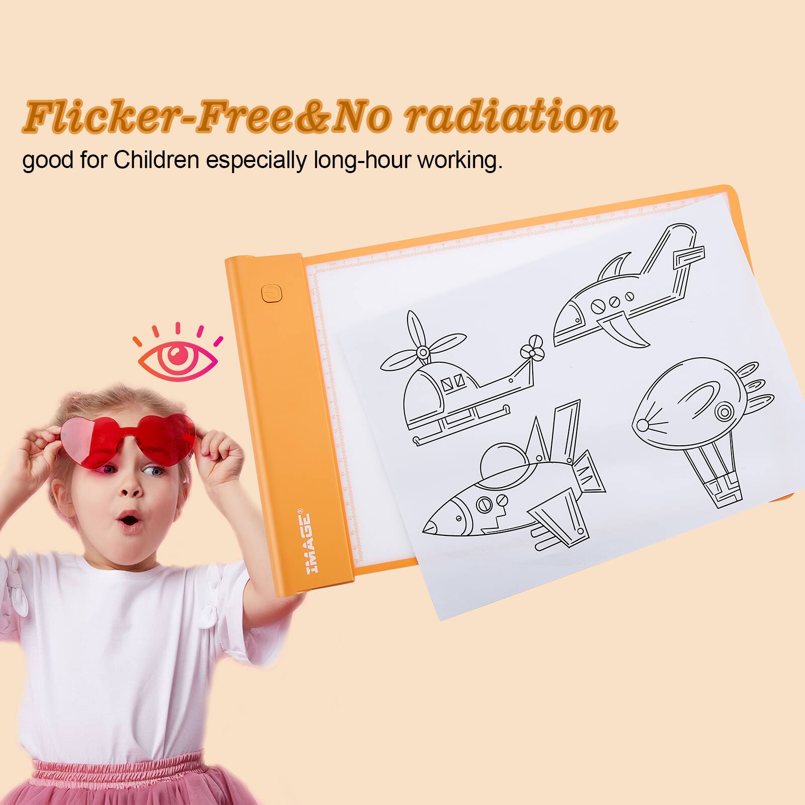 Flicker-Free & No radiation  
good for Children especially long-hour working.