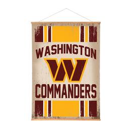 Evergreen Enterprises - Washington Commanders 36" x 54" Large Canvas Wall Art Tapestry with Wood Frame - Multicolor