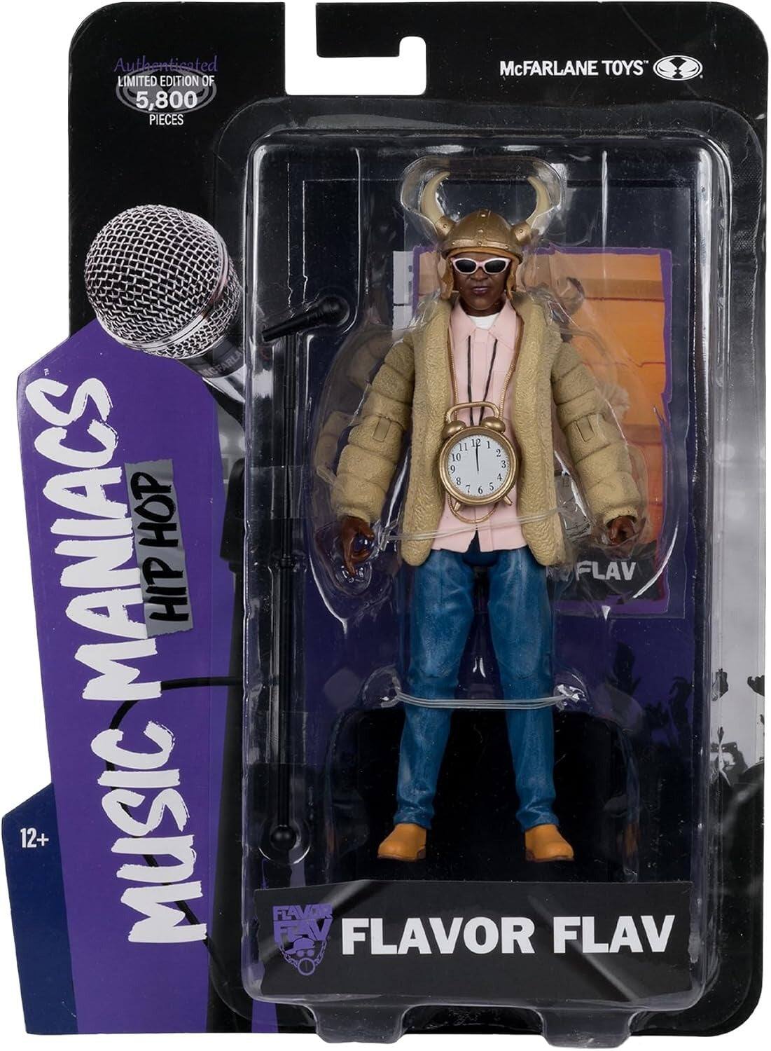 Authenticated LIMITED EDITION OF 5,800 PIECES McFARLANE TOYS

1 1 12 1 2 10 3 9 4 8 7 6 5 1

MANIACS HIP HOP

MUSIC

FLAVOR FLAV

12+