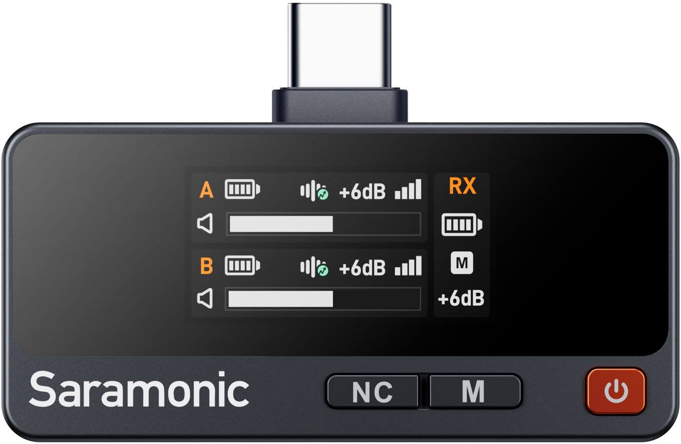 A +6dB RX B +6dB M +6dB Saramonic NC M