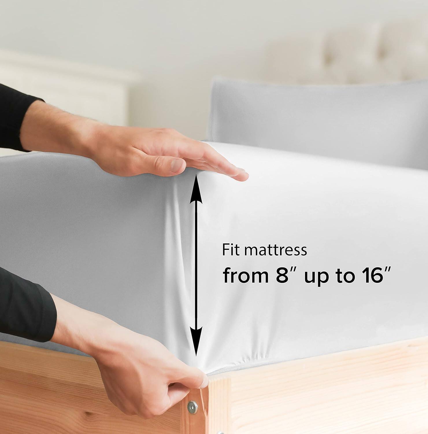 Fit mattress from 8" up to 16"