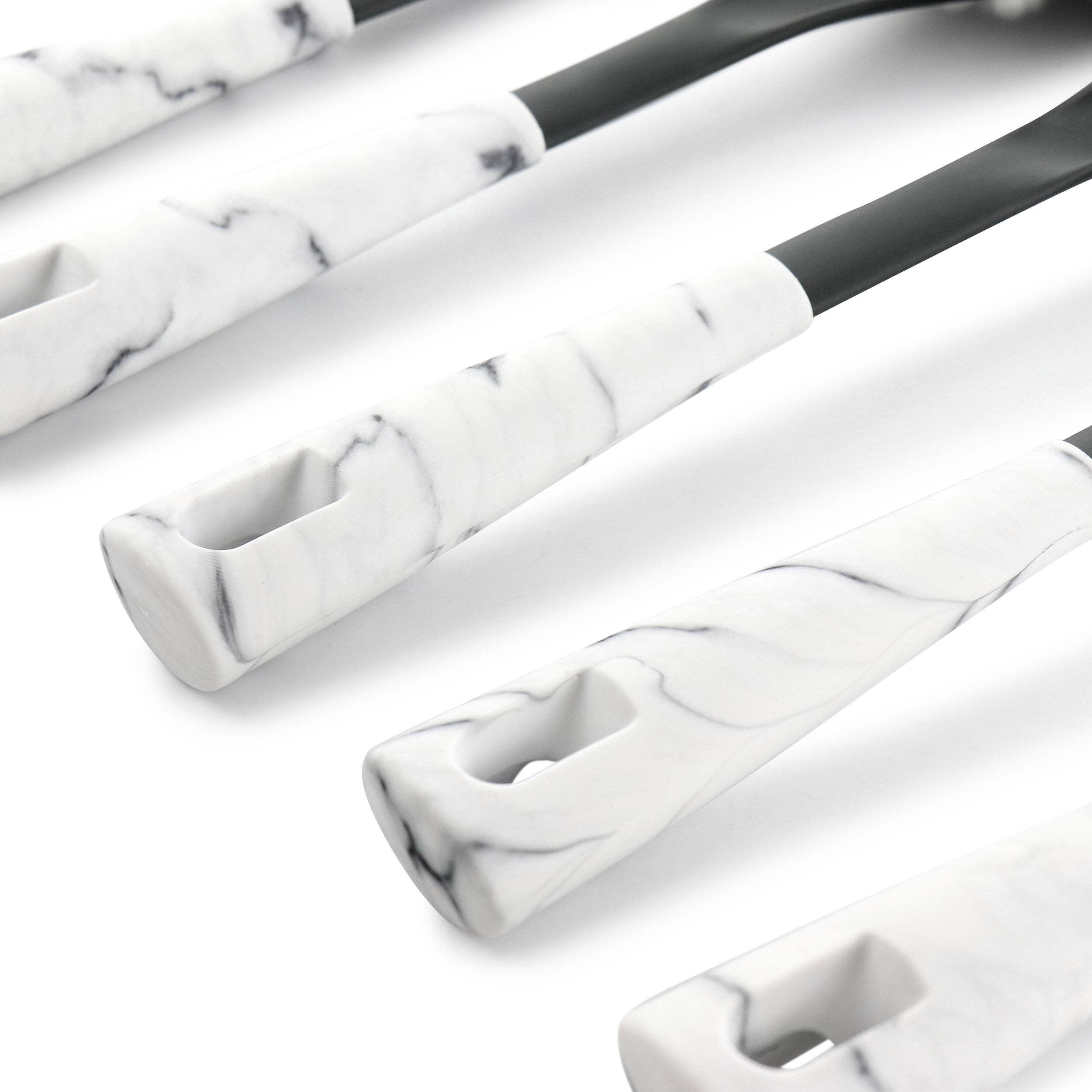 Alt View 4. Oster - Oster 5 Piece Nylon Kitchen Tool Set in White Marble - White.