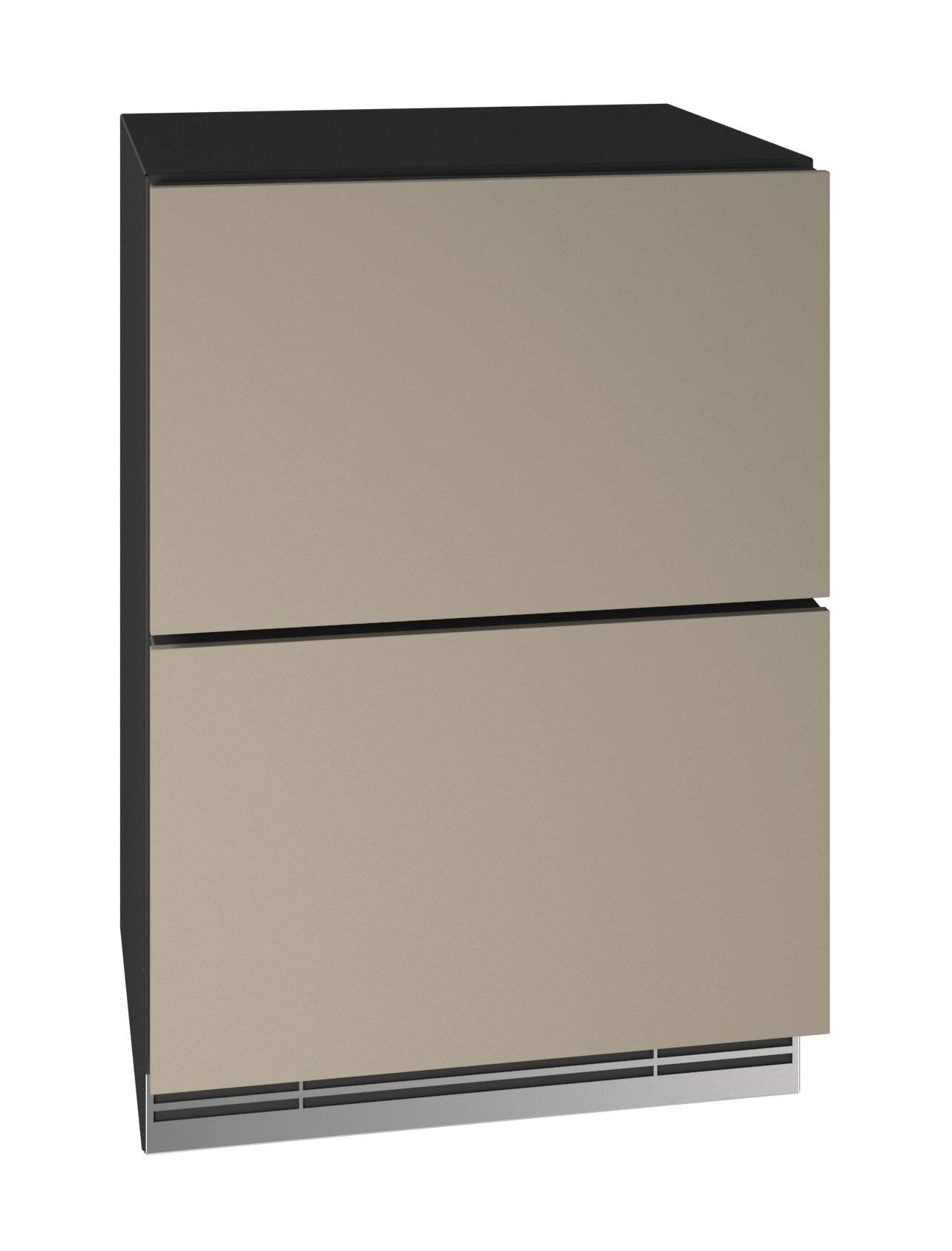 Angle. U-Line - U-Line 24"W. 5.1 Cu.Ft. Built-In Panel Ready Refrigerated Drawers - Panel Ready.