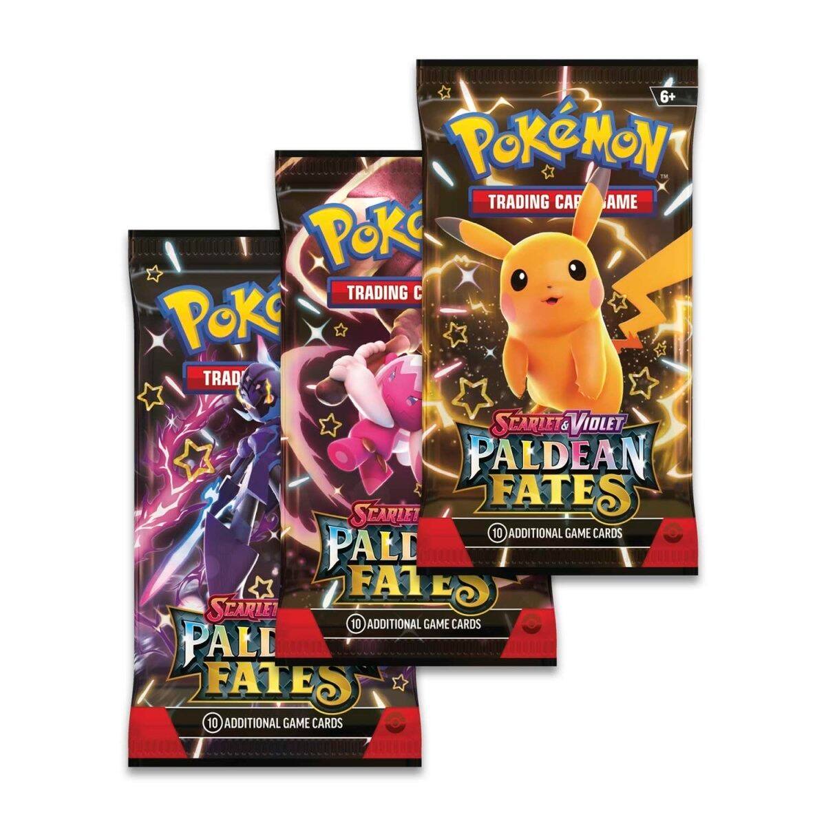 6+ Pokémon Trading Card Game  
Scarlet & Violet Paldean Fates  
10 Additional Game Cards