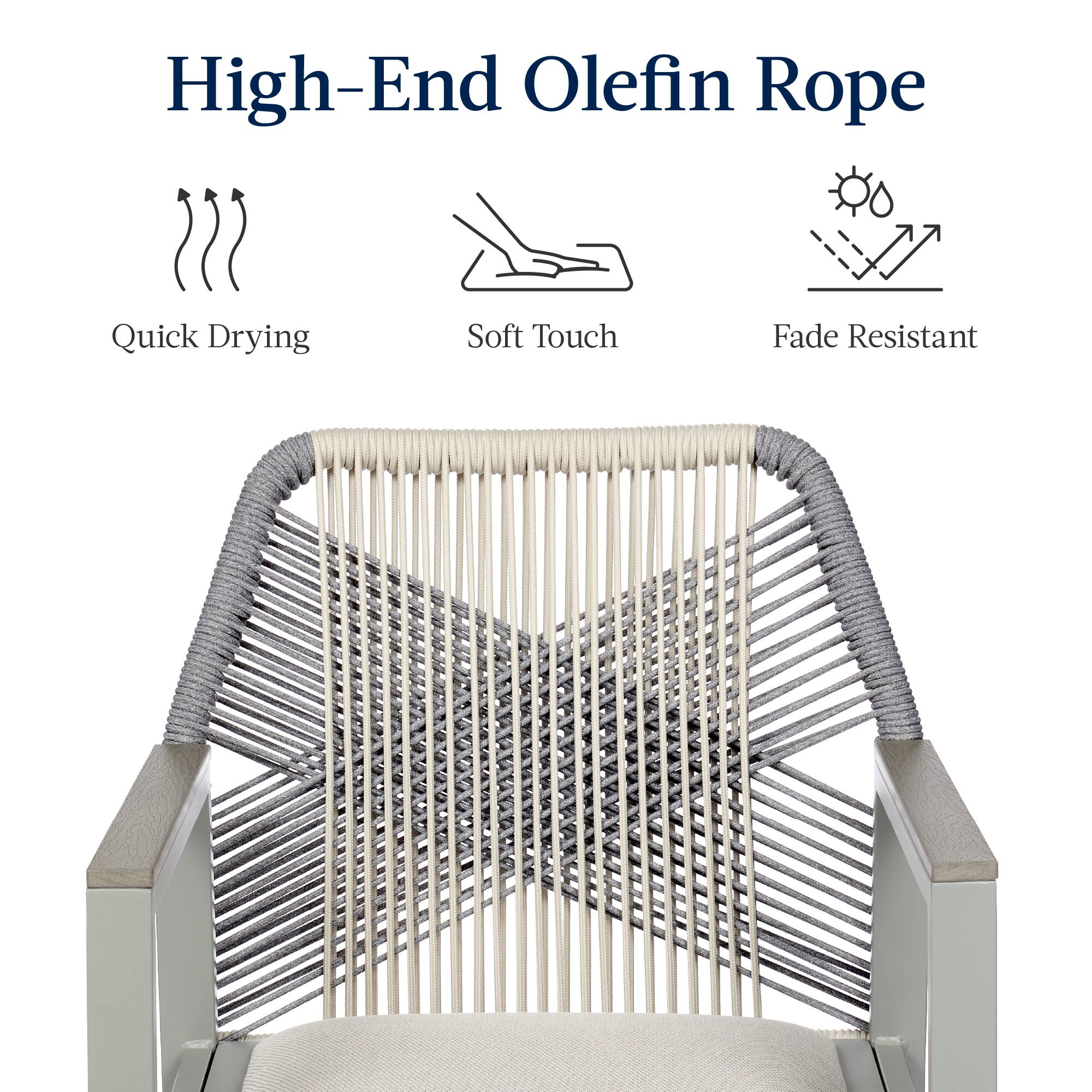 High-End Olefin Rope

Quick Drying  
Soft Touch  
Fade Resistant