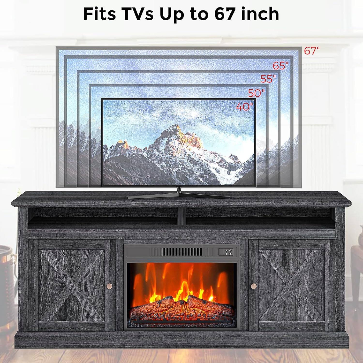 Fits TVs Up to 67 inch

67"  
65"  
55"  
50"  
40"