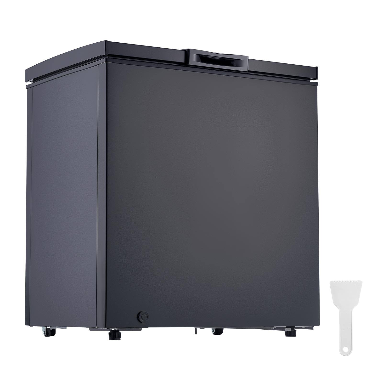 Alt View 5. VEVOR - Chest Freezer, 5 Cu.ft Compact Deep Freezer, Free Standing Top Open Door Chest Freezers with 2 Removable Baskets - Black.