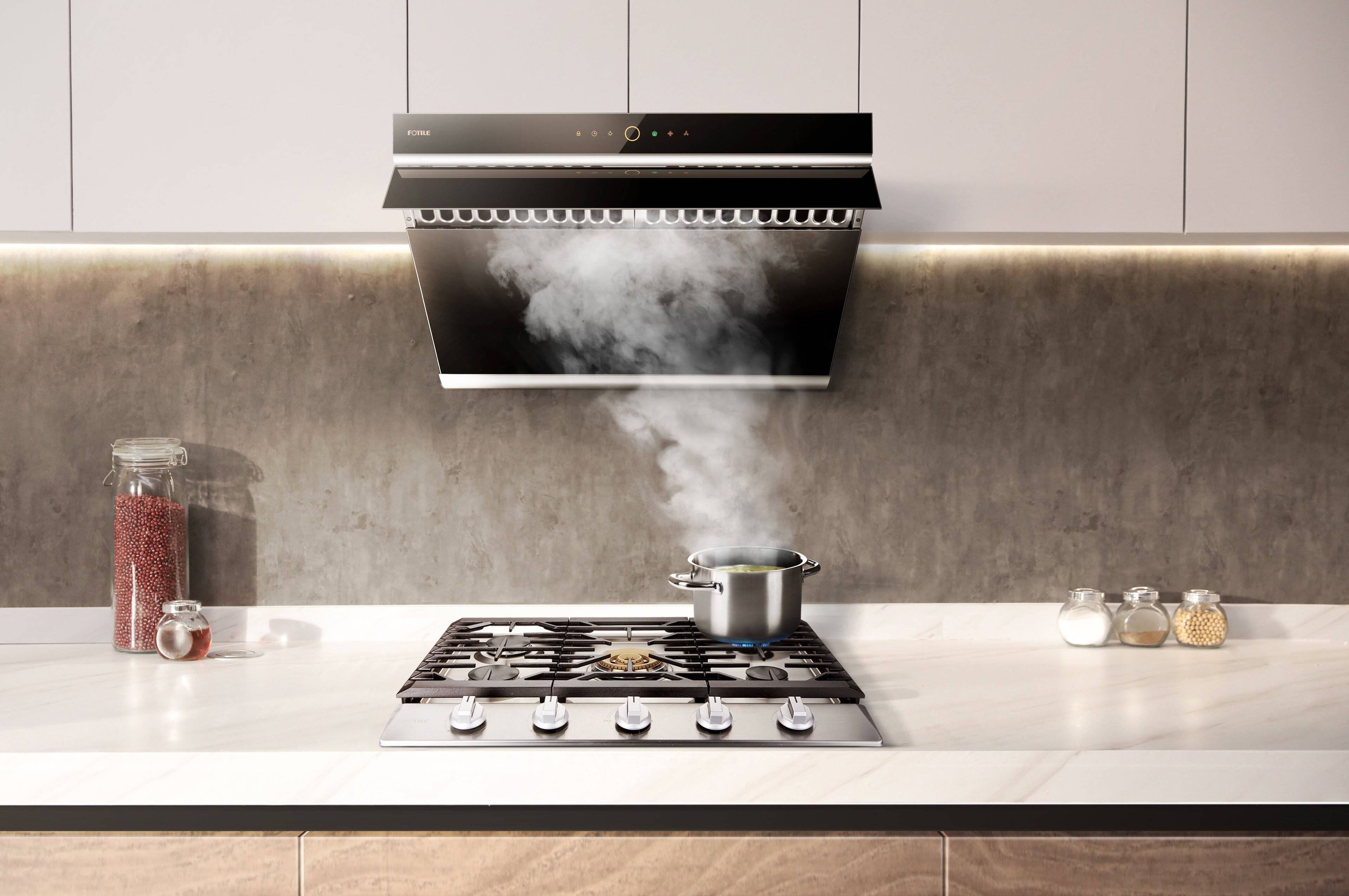 Alt View 1. FOTILE - FOTILE Tri-Ring 30" Gas Cooktop in Stainless Steel with 5 Burners Including Flame Failure Device - Stainless steel.
