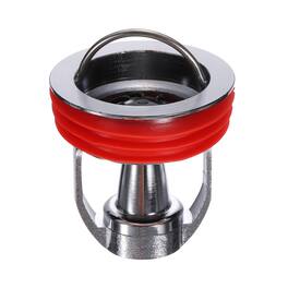 Unique Bargains - Shower Floor Drain Core, Shower Floor Drain Backflow Preventer Odor Proof w/ Rubber Ring for Home Bathroom - Silver Tone