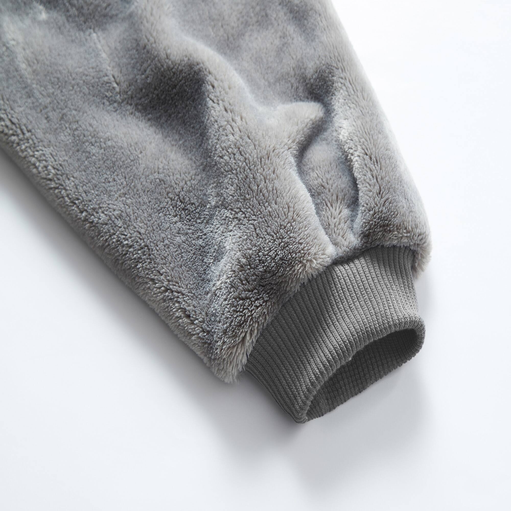 Alt View 1. Sweet Home Collection - Oversized Wearable Adult Blanket with Sleeves and Hood - Gray.