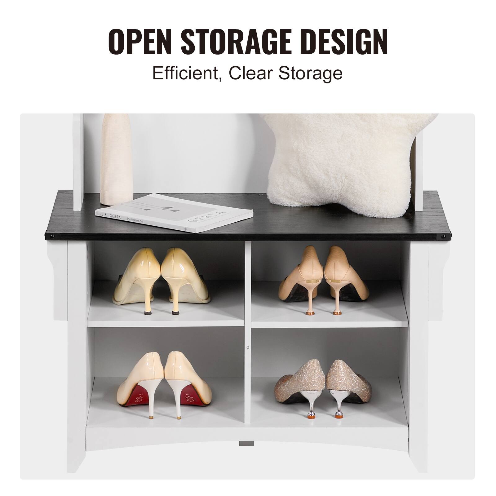OPEN STORAGE DESIGN  
Efficient, Clear Storage