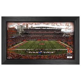 Highland Mint - Cincinnati Bengals 12" x 20" 2024 Signature Gridiron Panoramic Framed Photo - Multicolor