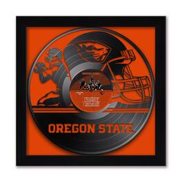 Sporticulture - Oregon State Beavers Framed 13" x 13" Vinyl Record Art Print - Orange