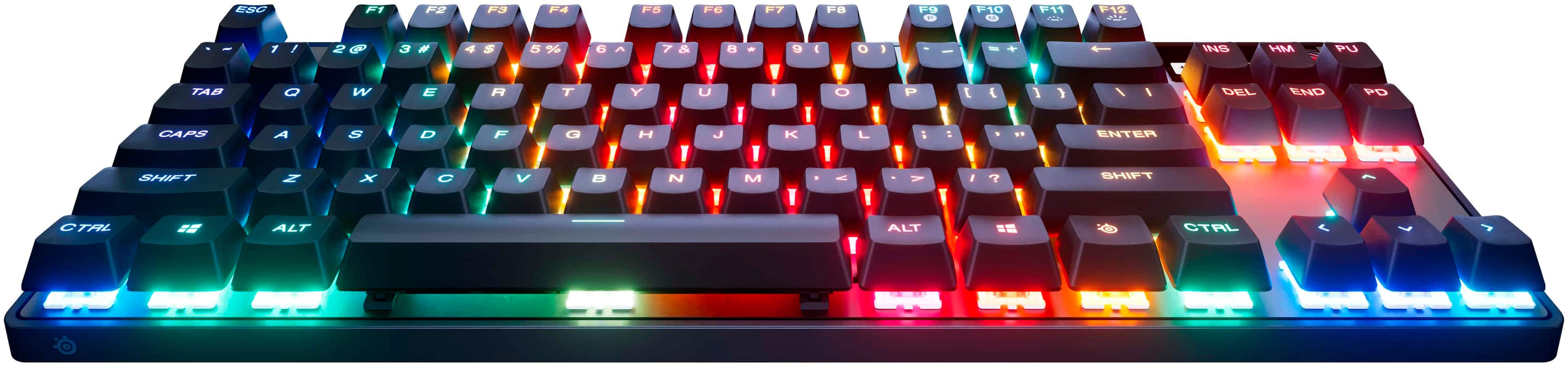 Alt View 17. SteelSeries - Apex Pro TKL Gen 3 Wired Mechanical OmniPoint Adjustable HyperMagnetic Gaming Keyboard with Rapid Tap - Black.