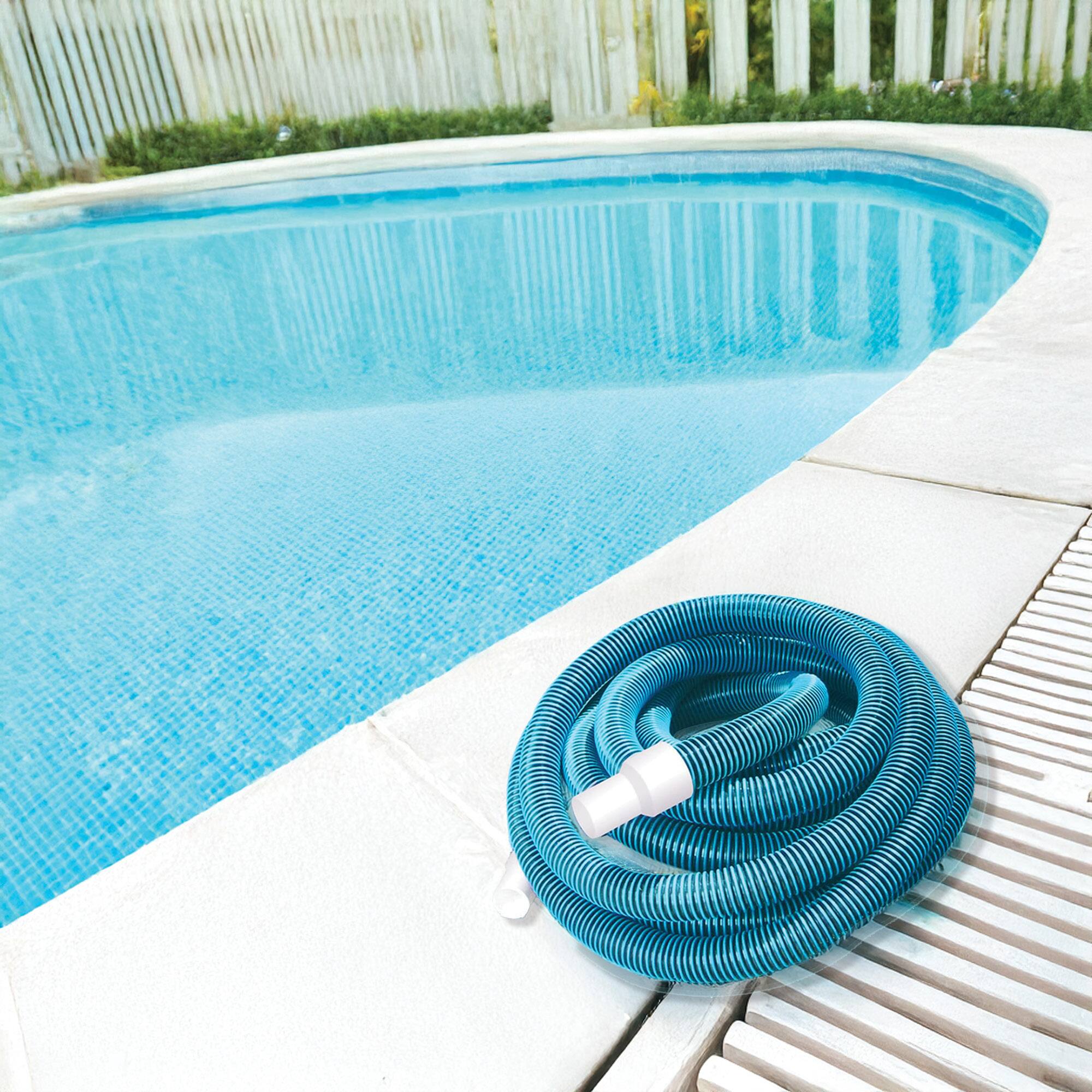 Alt View 2. Swim Central - 40' Blue Hydro Tools Vacuum Swimming Pool Hose with Swivel Cuff - Blue.