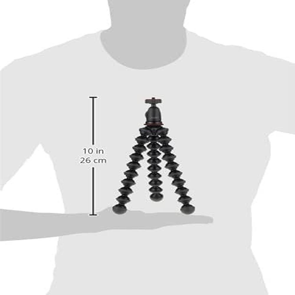Left. Schertz - GorillaPod Compact Tripod Kit with Ball Head for Mirrorless Cameras up to 2.2 lbs – Black/Charcoal.