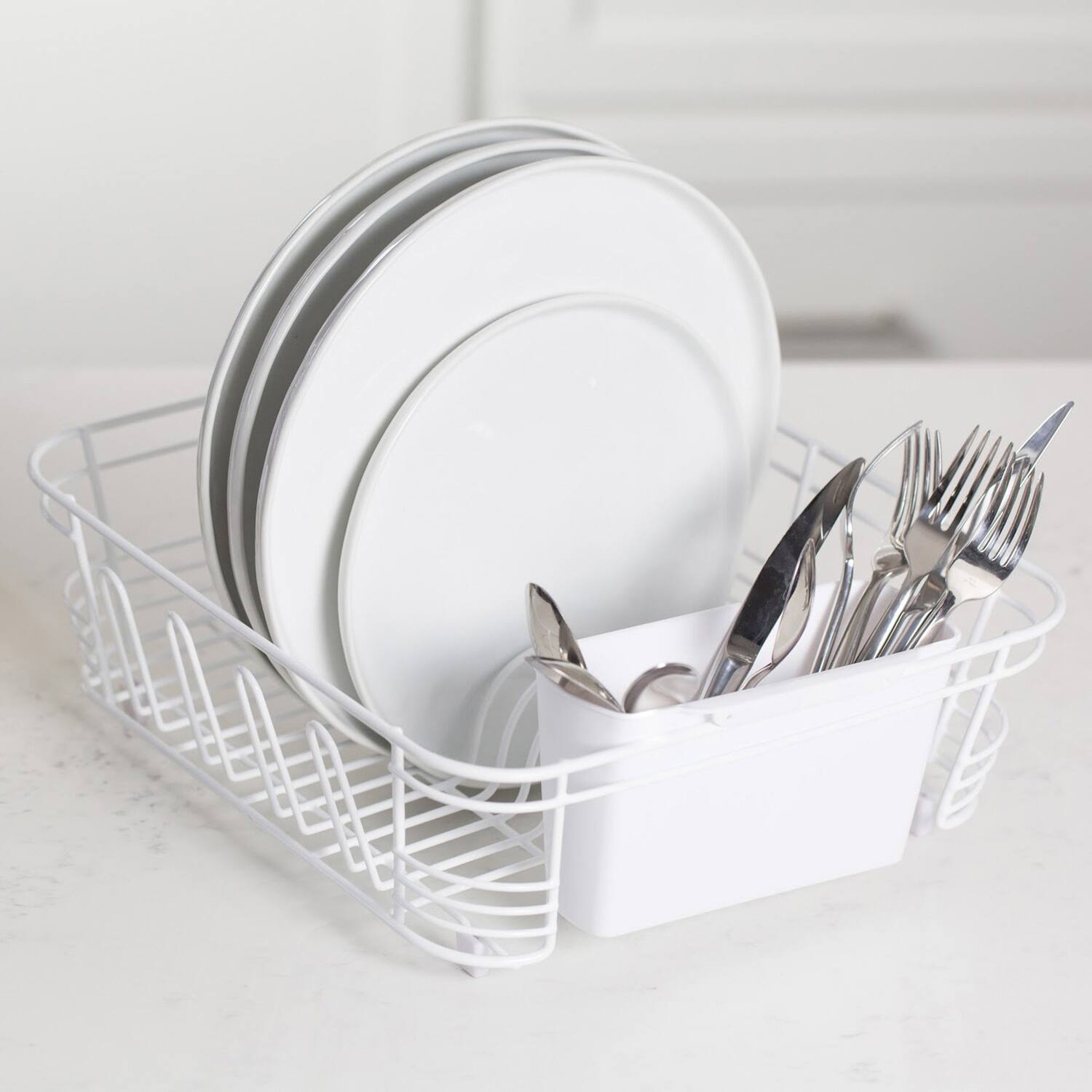Alt View 2. Better Houseware - Better Houseware 1420/w 2-piece Dish Drainer (white) - white.