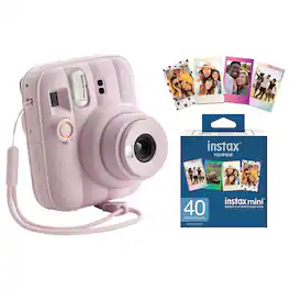 Fujifilm - Instax Mini 13 Instant Film Camera with 40 Count Variety Film Pack - Candy Pink