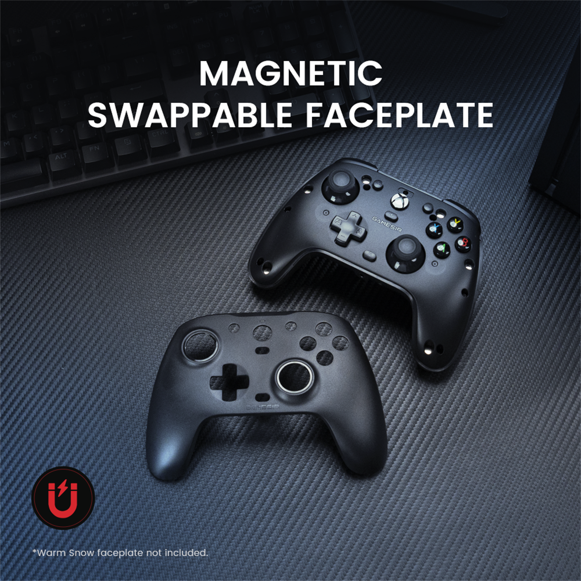 Magnetic Swappable Faceplate