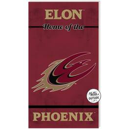 Jardine - Elon Phoenix 11" x 20" Indoor/Outdoor Home Of The Sign - Maroon