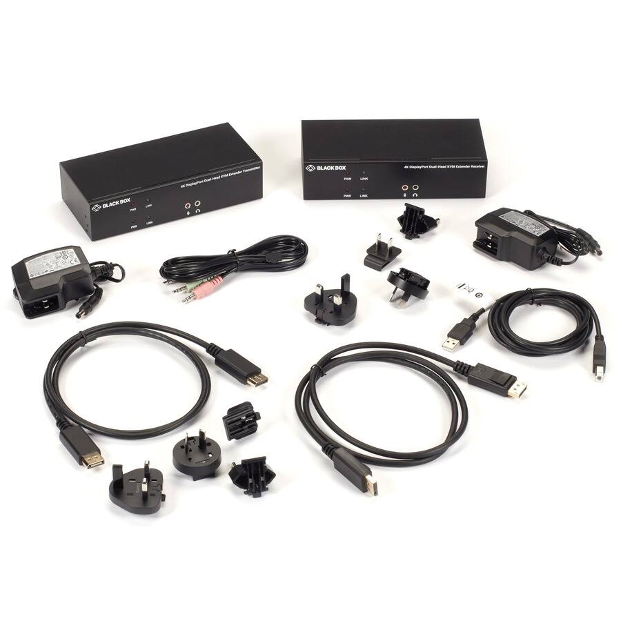 BLACK BOX  
DisplayPort Dual Head Extender Faceboor  
Pull  
UMI  
BLACK BOX  
Pan  
LIM