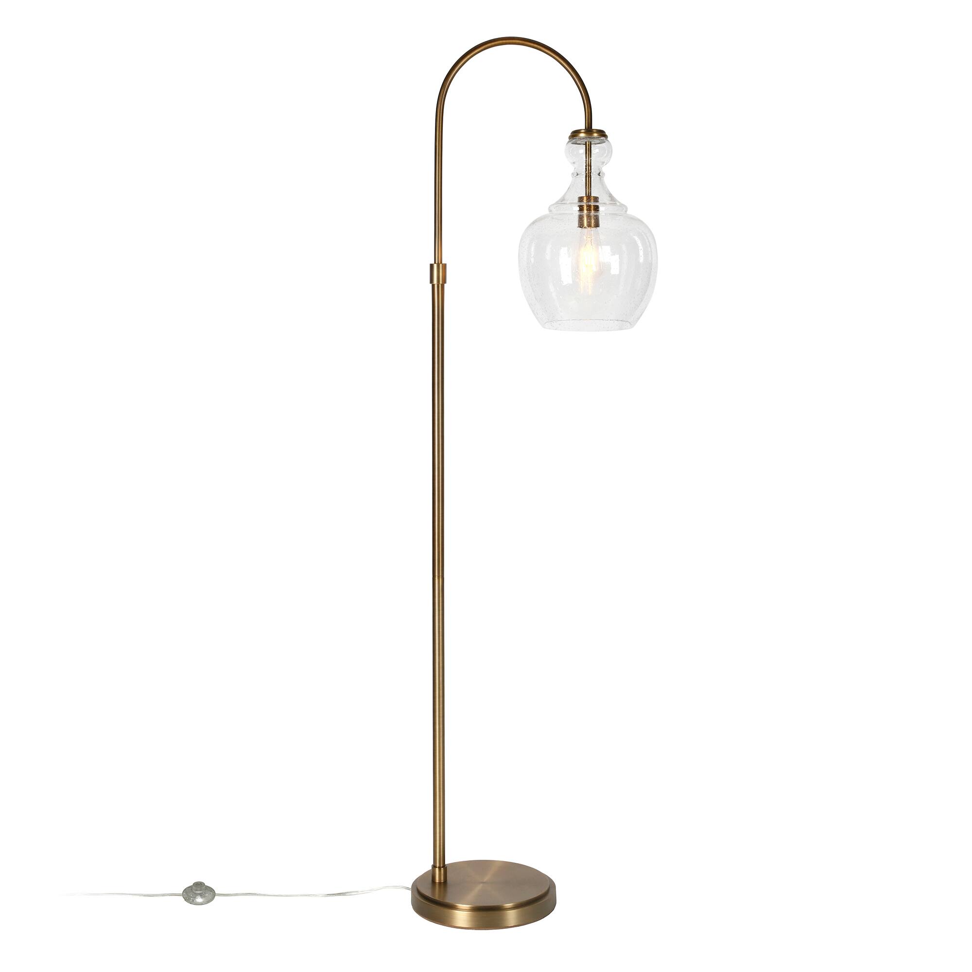 Alt View 15. Hudson&Canal - Verona Floor Lamp - Brass.