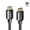 Valerion - Ultra High Speed HDMI 2.1 Cable 6.6ft, 48Gbps 8K@60Hz, 4K@120Hz, 2K@144Hz, Certified for PS5/Xbox/TV/PC/Projector - Black