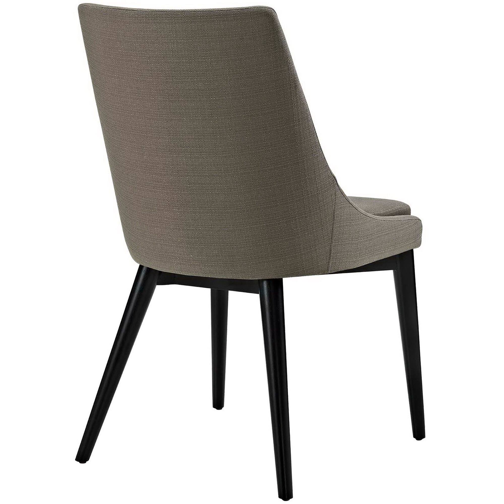 Back. Modway - Viscount Fabric Dining Chair by Modway - Granite.