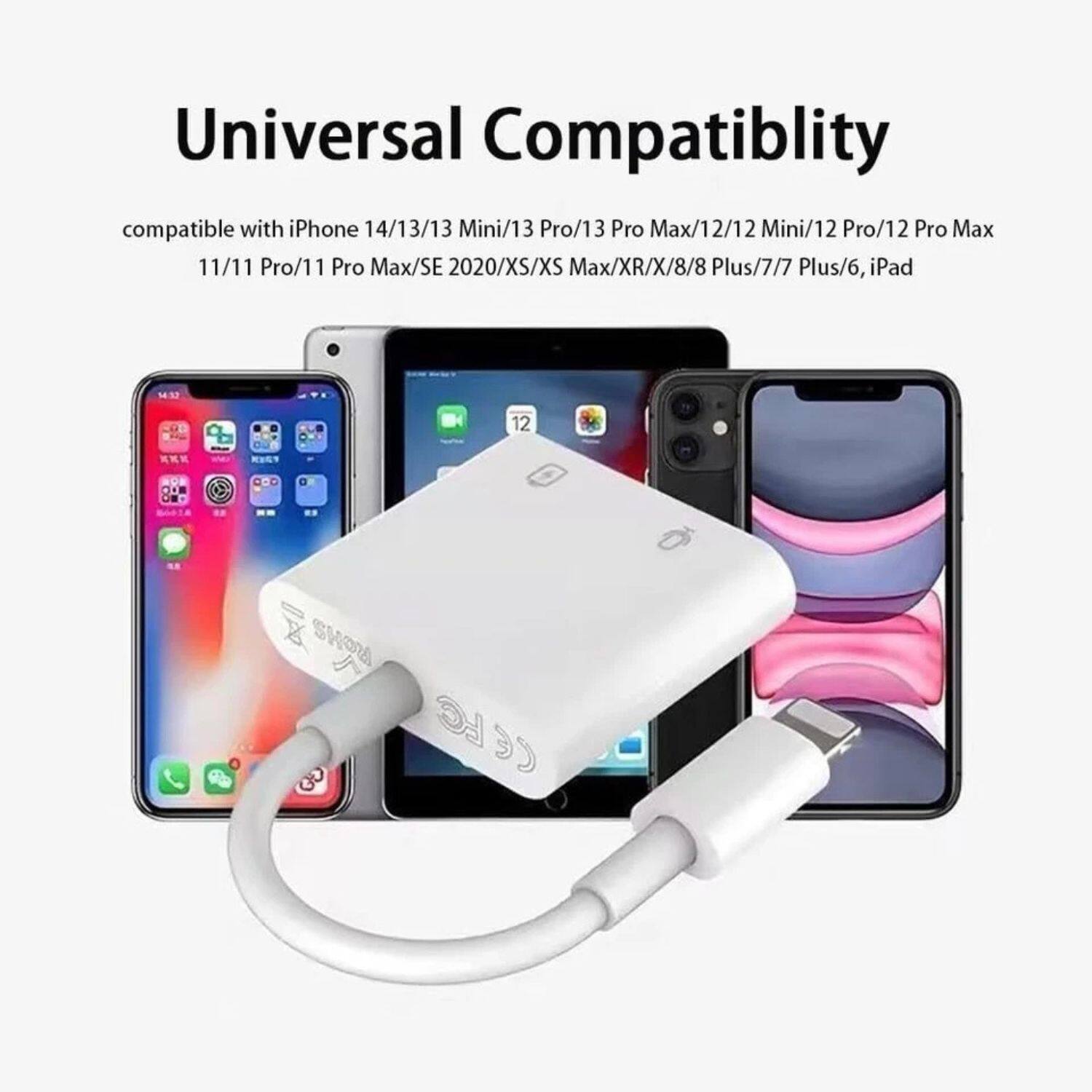 Universal Compatibility

compatible with iPhone 14/13/13 Mini/13 Pro/13 Pro Max/12/12 Mini/12 Pro/12 Pro Max/11/11 Pro/11 Pro Max/SE 2020/XS/XS Max/XR/X/8/8 Plus/7/7 Plus/6, iPad