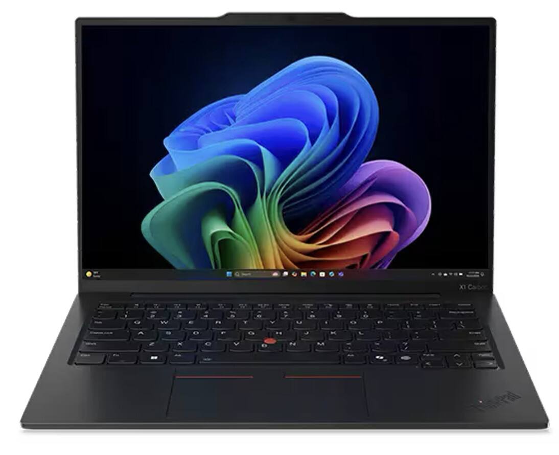 Left. Lenovo - Lenovo ThinkPad X1 Carbon Gen 13 X1 Carbon Laptop 14.0 2.8K (Intel Ultra 7-268V, 32GB LPDDR5X, 2TB SSD, Win 11 Pro) - Eclipse Black.