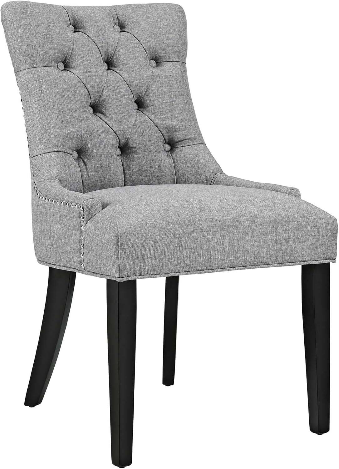 Alt View 2. Modway - Regent Tufted Fabric Dining Chair by Modway - Gray.