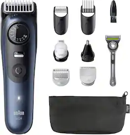 Braun - Series 9 All-in-one 9530 Electric Shaver Trimmer Kit - Deep Blue Metallic