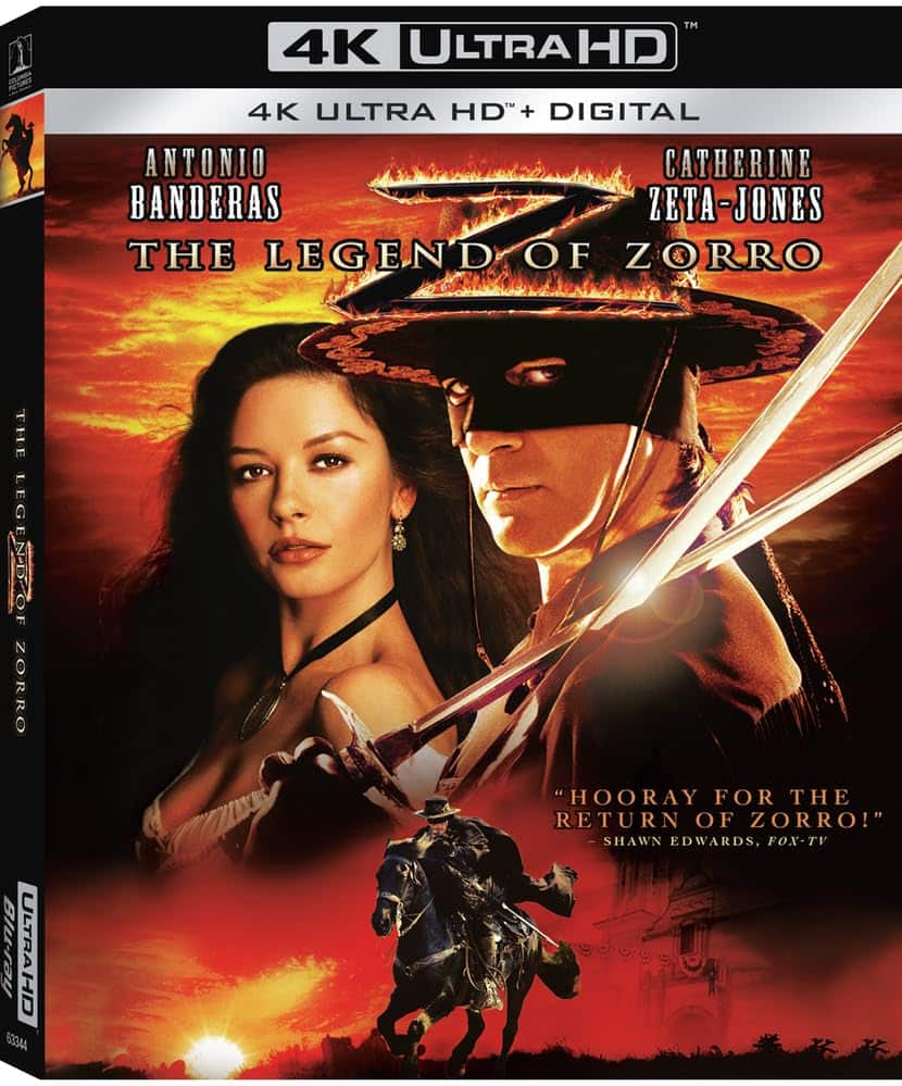 Front. The Legend of Zorro - 4K UHD.