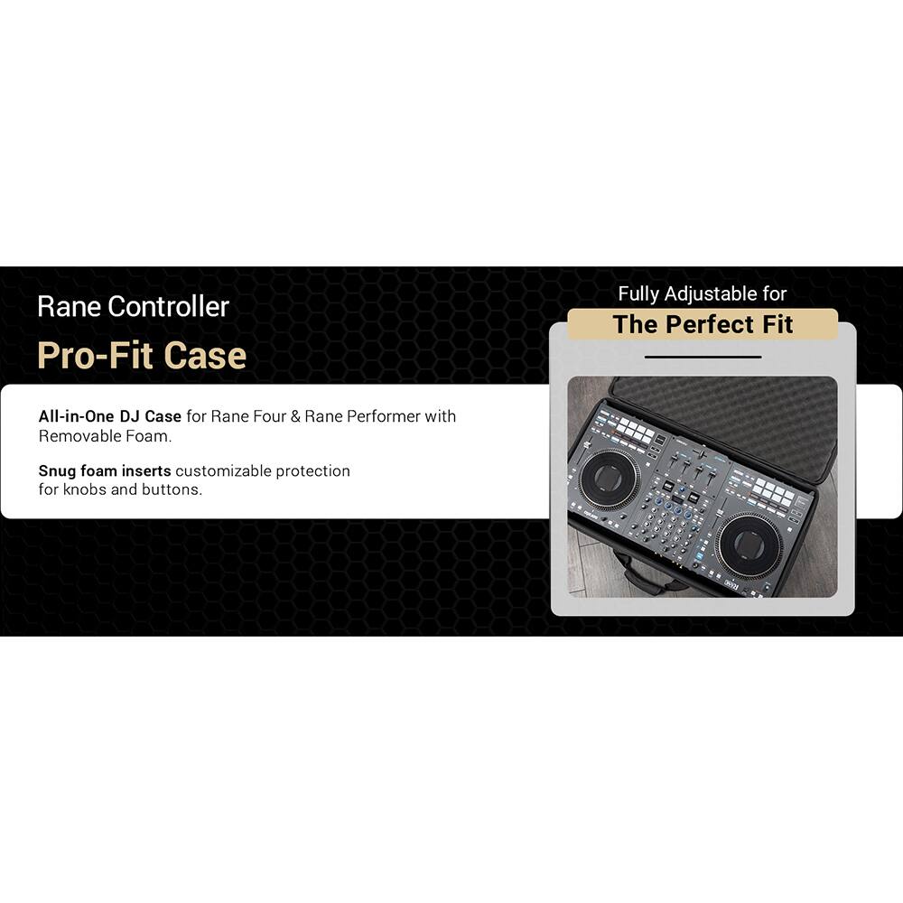 Rane Controller Pro-Fit Case

All-in-One DJ Case for Rane Four & Rane Performer with Removable Foam.

Fully Adjustable for The Perfect Fit

Snug foam inserts customizable protection for knobs and buttons.