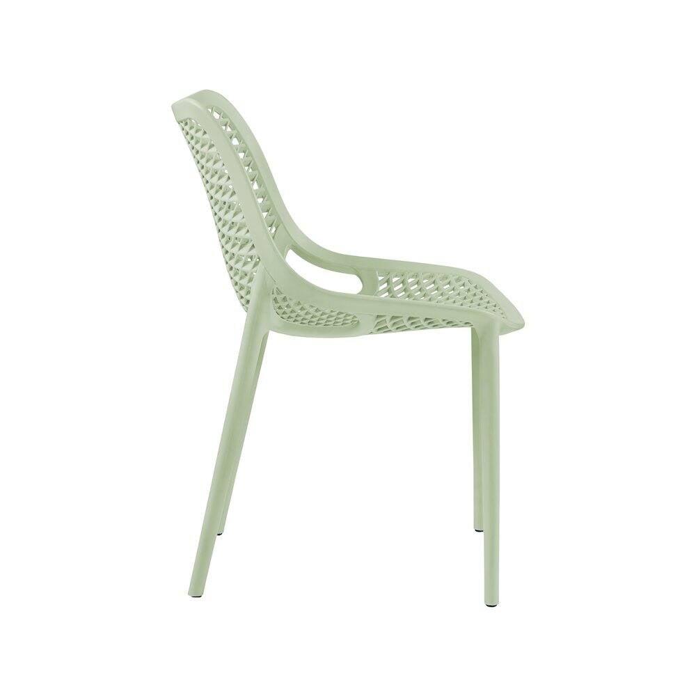 Alt View 1. Meridian Furniture - Mykonos Mint Outdoor Patio Dining Chair, Set of 4 - Mint.