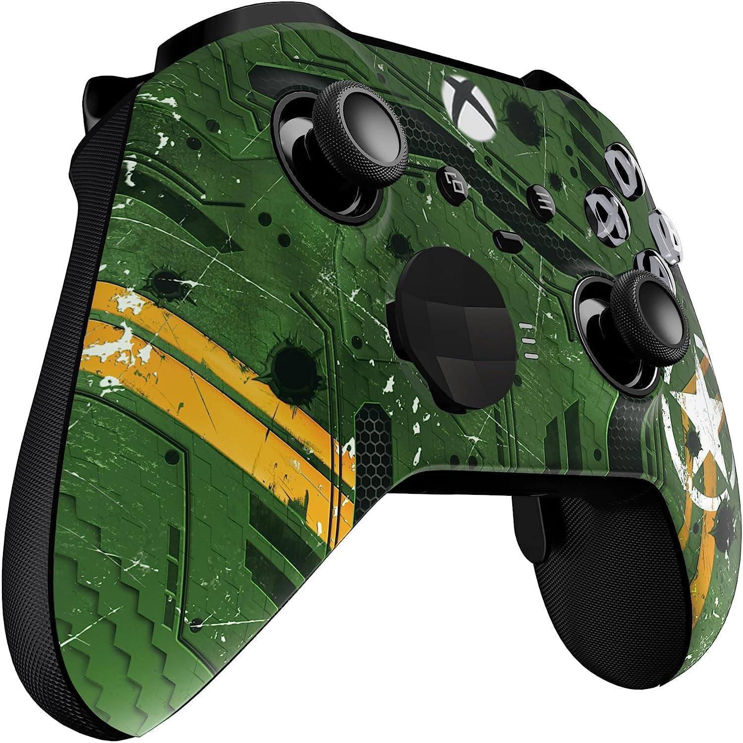 Left. Custom Controllerzz - Custom Elite Series 2 Wireless Controller for Xbox Series X, Xbox Series S, Xbox One - WWII v2.