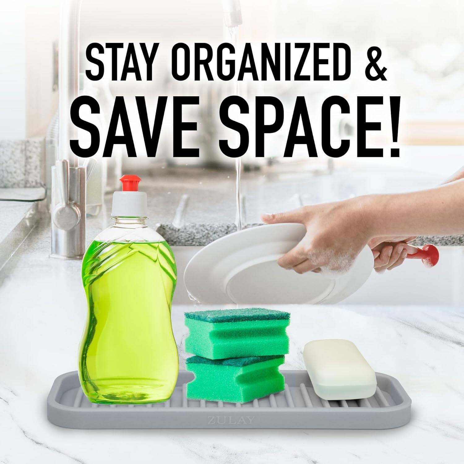 STAY ORGANIZED & SAVE SPACE!