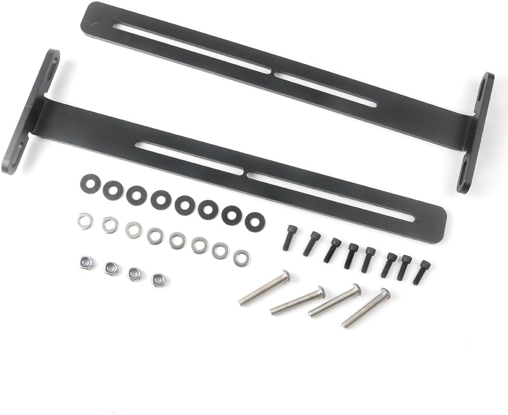 Front. Schertz - T-Bracket Mount for SE18, SE26, SEB26 & SEDS32 Soundbars – Black Steel - Black.