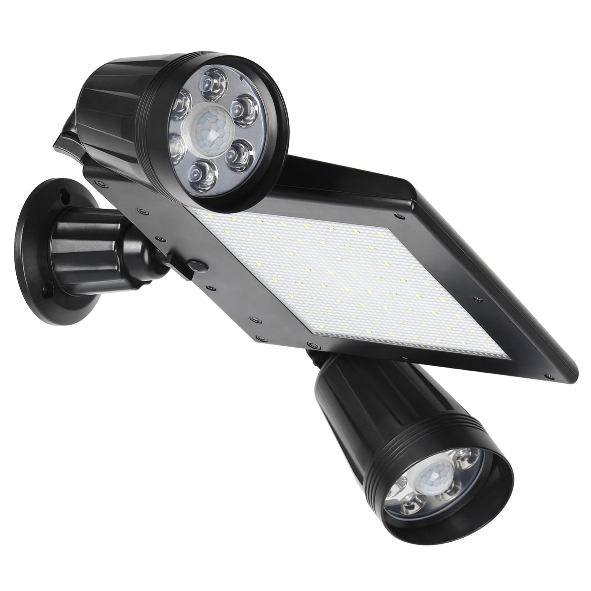 Alt View 2. Oumilen - Dual-Head Adjustable Solar Outdoor Spotlight with PIR Sensor – Dusk to Dawn Security Light for Yard Patio.