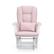 Alt View 14. Storkcraft - Tuscany Glider and Ottoman - White/Pink Swirl.