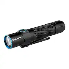Front. OLIGHT - Olight Warrior 3S 2300-Lumen Rechargeable Tactical Flashlight (Black) - Black.