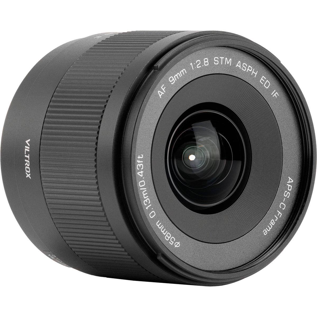 VILTROX  
1:2.8 STM 9mm ASPH AF ED IF  
43ft 0.13m/0.43ft  
APS-C  
58mm Frame