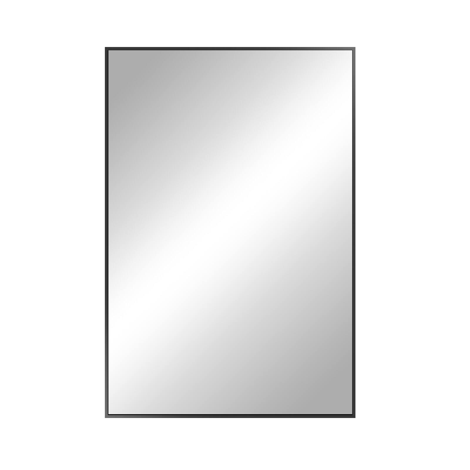 Easly - 30 in. W x 40 in. H Rectangle Aluminum Alloy Frame Vanity Wall Mirror - Black price history on PriceWatchPro