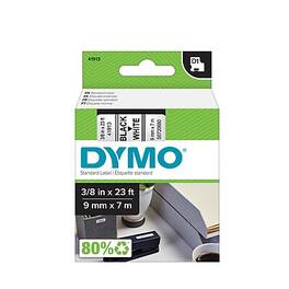 DYMO - D1 Standard 41913 Label Maker Tape, 3/8" x 23', (41913) - Black On White