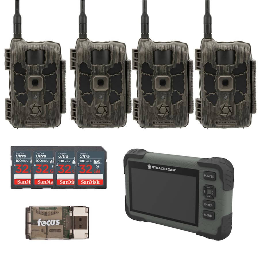 100mb Camera Stealth Cam 40MP Deceptor Max Cellular Trail Camera with Card Viewer ...