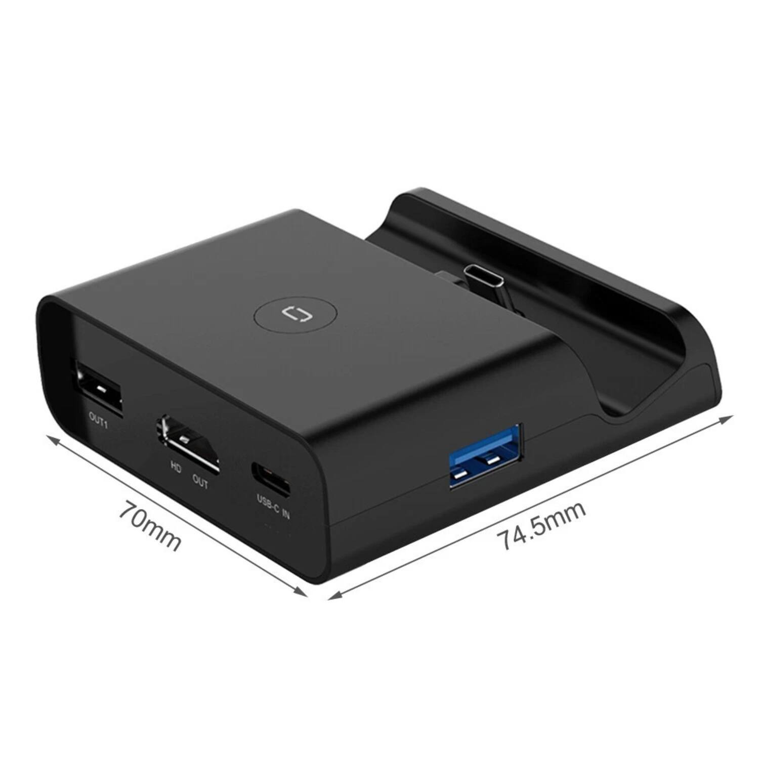 OUT1  
HD OUT  
USB-C IN  
70mm  
74.5mm