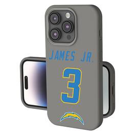 Keyscaper - NFL - Derwin James Jr. Los Angeles Chargers Ready Soft Touch iPhone Case - 14 - Gray